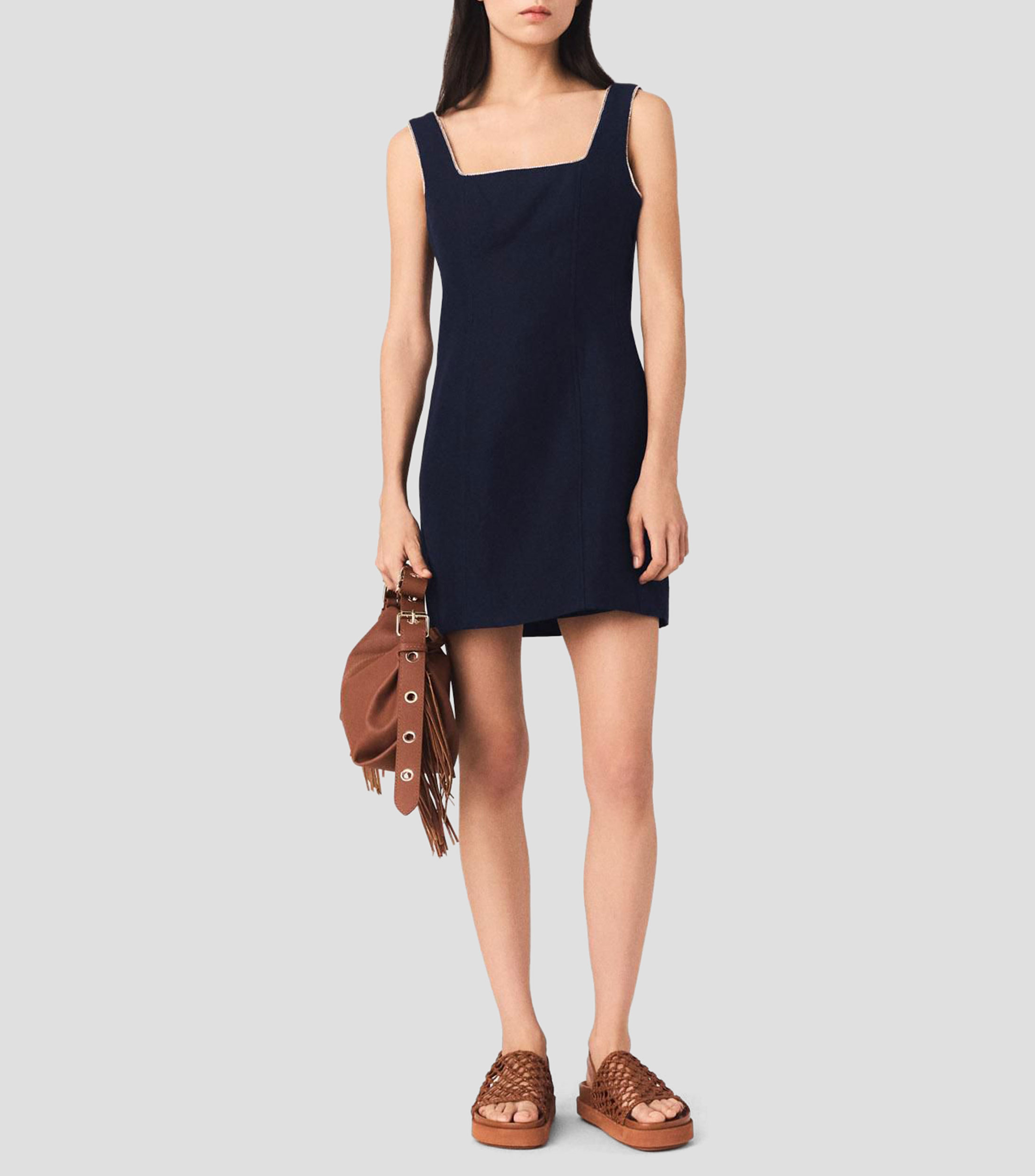 Vestido mini liso Ribami Mujer